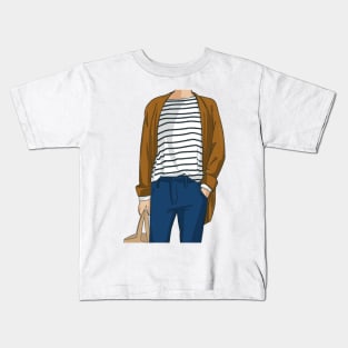 The girl in striped Kids T-Shirt